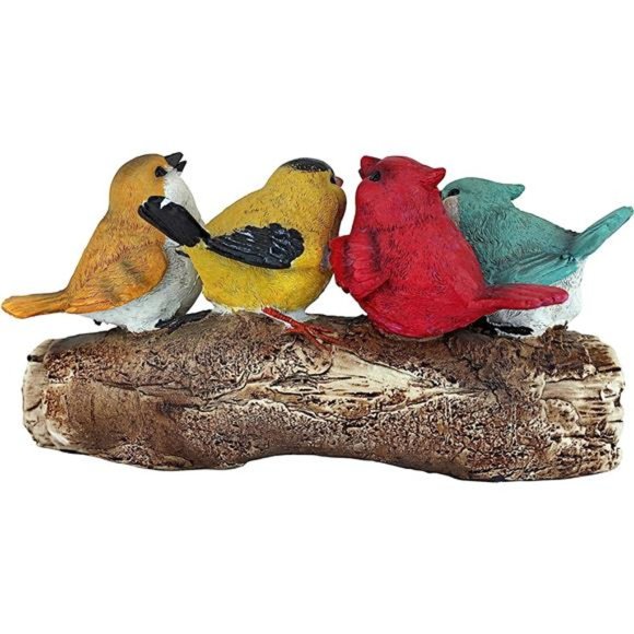 Birdy Welcome Sign Indoor/Outdoor Garden Bird Statue,4Inches Wide,10 Inches Deep - Picture 3 of 5